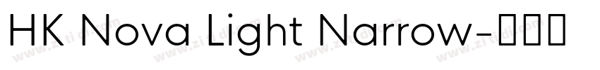 HK Nova Light Narrow字体转换